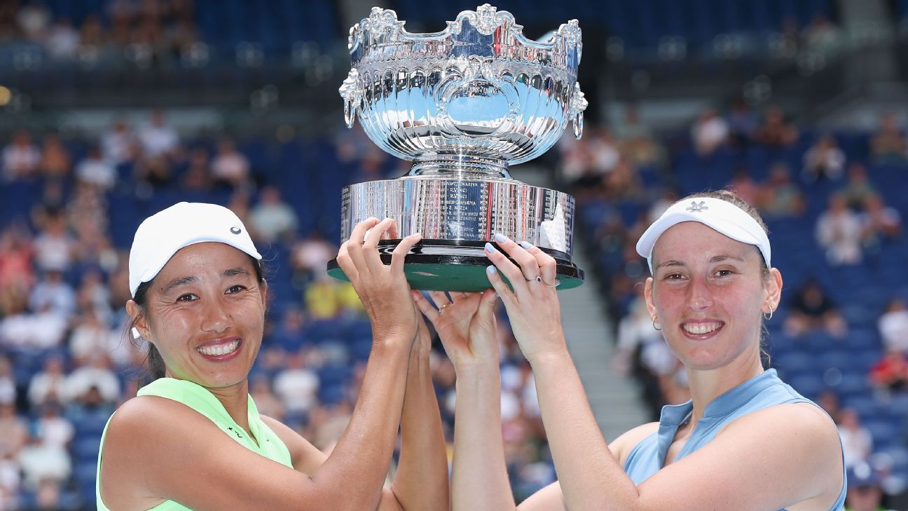 Elise Mertens, Zhang Shuai win Australian Open doubles crown