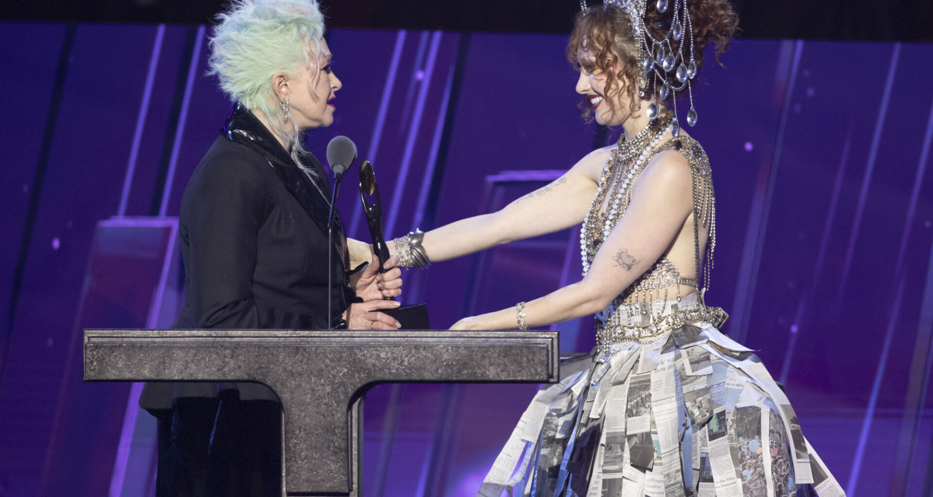 Chappell Roan Inducts Cyndi Lauper Into The Rock & Roll Hall of Fame