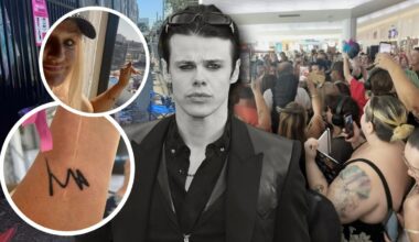 Yungblud: Perth mum gets tattoo of rockstar’s autograph after airport meet and greet