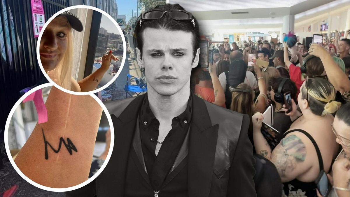 Yungblud: Perth mum gets tattoo of rockstar’s autograph after airport meet and greet
