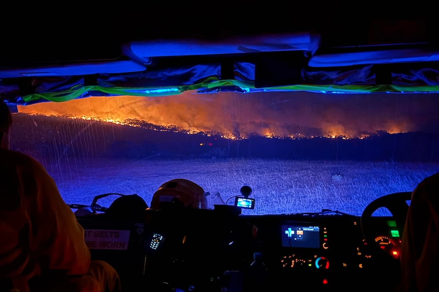Smoke from a fire south of Adelaide.