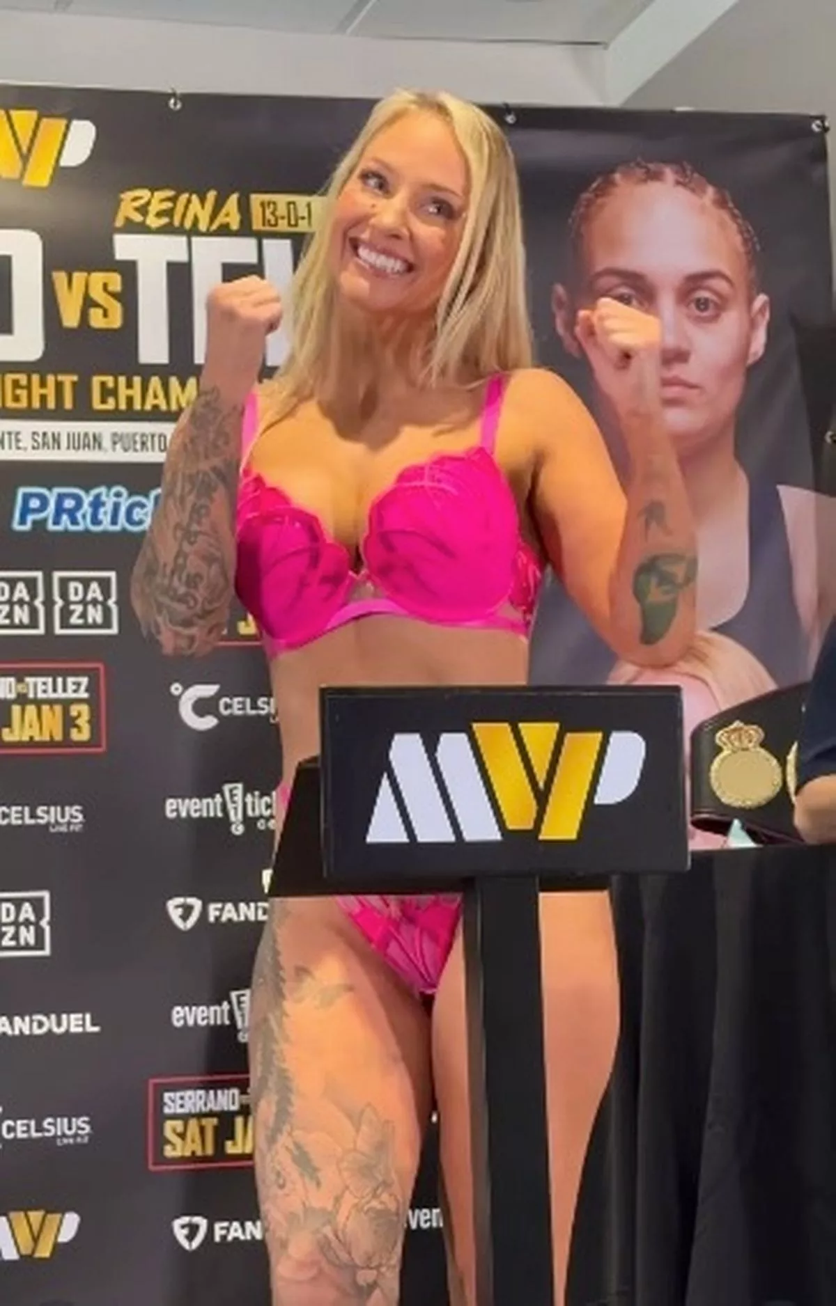 Ebanie Bridges laughed off the incident