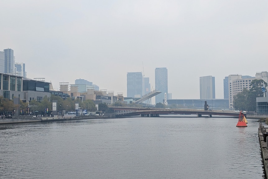 Smoke over Melbourne.
