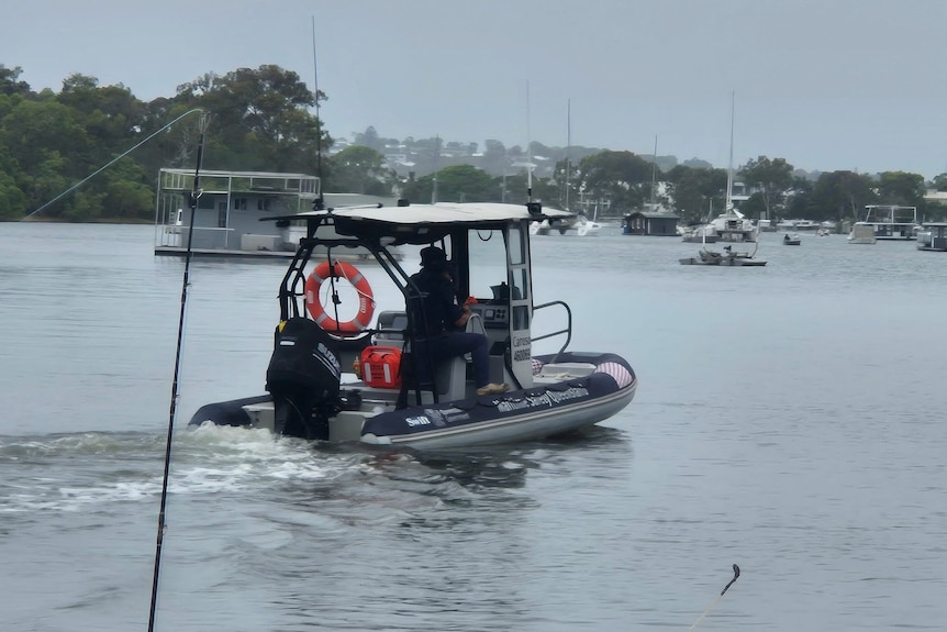 Maritime Safety Queensland boat on water.