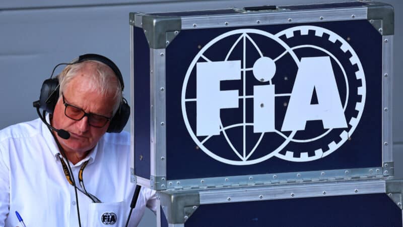 Jo Bauer (FIA) during qualifying for the 2024 Azerbaijan Grand Prix