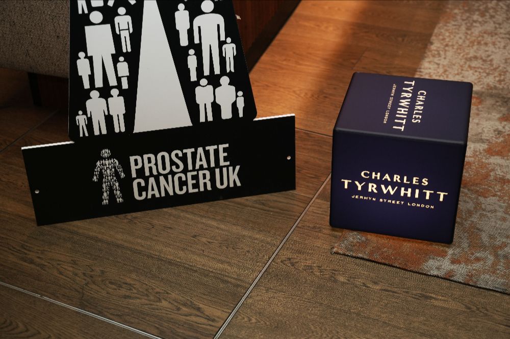 PROSTATE CANCER UK TEAM WITH CHARLES TYRWHITT-Golf Retailing