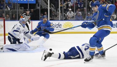NHL roundup: Blues take shootout, snap Lightning’s 11-game win streak