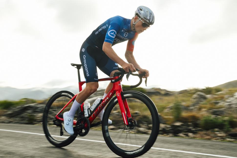 2026 Groupama-FDJ United riding driveside 