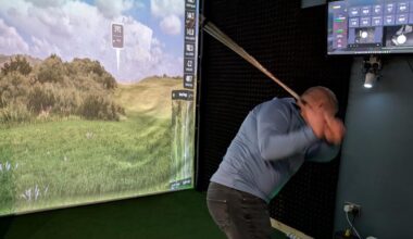 Couple create new Cumnock Golf Cave with simulator