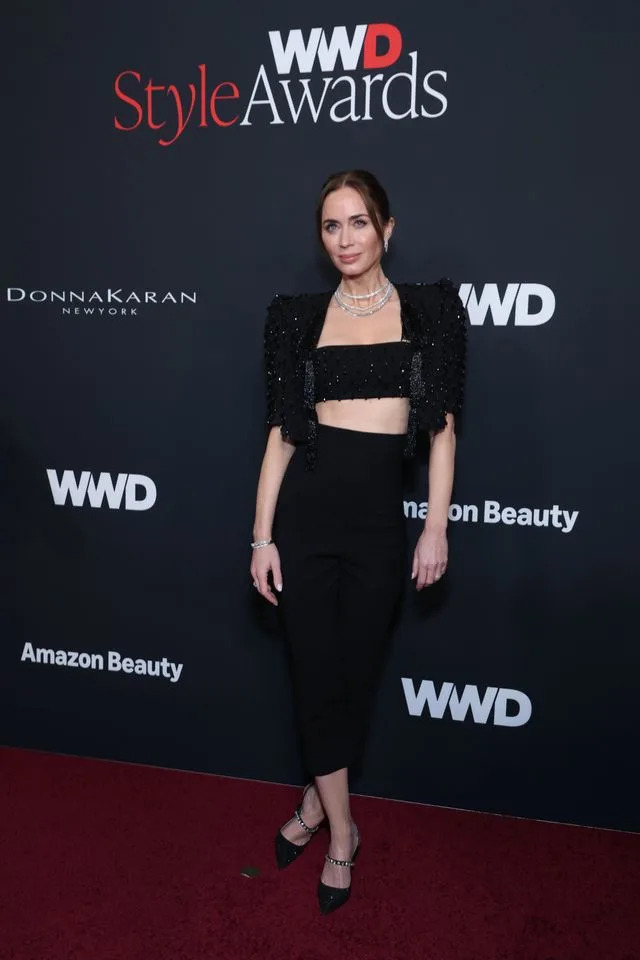 Getty Images Emily Blunt attends Women's Wear Daily presents the 2026 WWD Style Awards at Regent Santa Monica Beach on January 9
