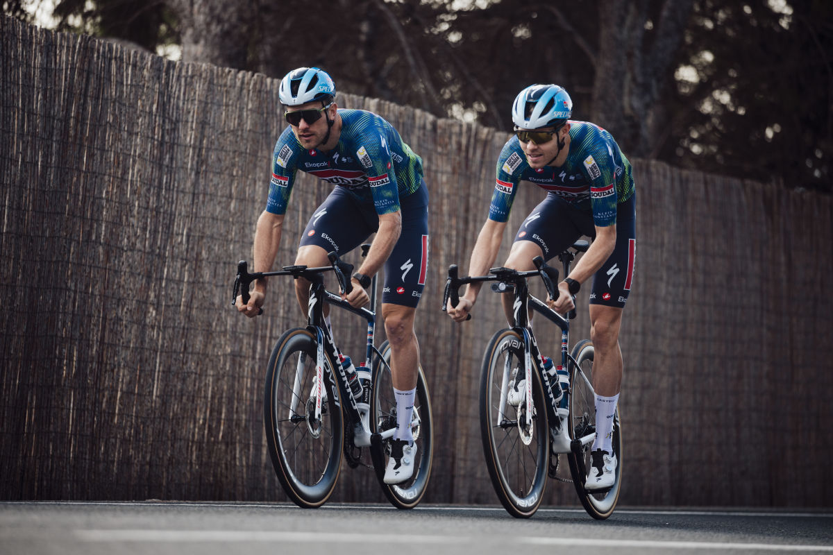Quick Step Soudal riders at a Calpe training camp