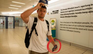 Lachie Neale: AFL star lands back in Perth after Tess Crosley scandal, screensaver still photo of Jules Neale