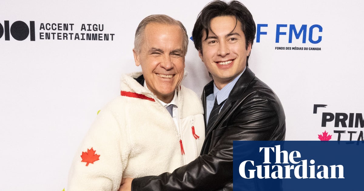 ‘Do the leg thing’: Mark Carney jokes with Heated Rivalry star on red carpet | Mark Carney