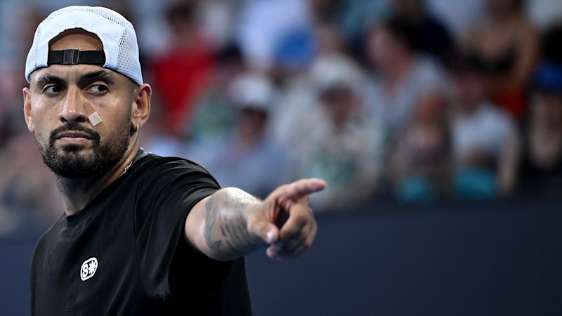 Nick Kyrgios wildcard hopes continue after Brisbane International loss to Aleksandar Kovacevic