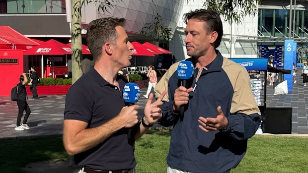 Chris Stubbs and John Millman on Stan Sport's Grand Slam Daily.