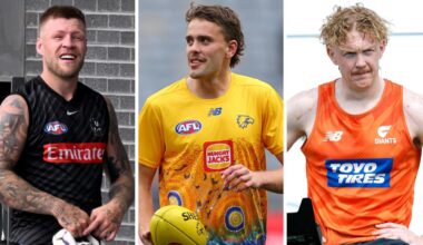 Latest track watch updates, Tom McCarthy and Harley Reid summer standouts at West Coast Eagles, Jordan De Goey flying at Collingwood, Clayton Oliver and Tom Green