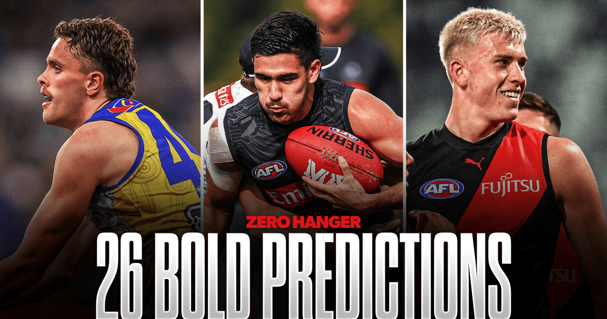 26 bold predictions for the 2026 AFL season - AFL News