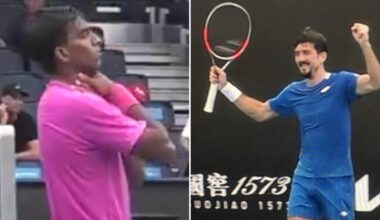 Sebastian Ofner mistakenly celebrates win over Nishesh Basavareddy, forgets the score and loses match tiebreak, latest tennis news, video