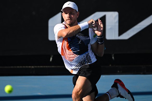 James Duckworth defeated Croatian Dino Prizmic on Tuesday night.