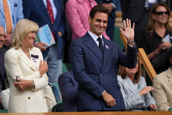 He’ll wave for free, but to meet Roger Federer will cost you $20,000.