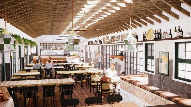 Baillie Hill dining hall.