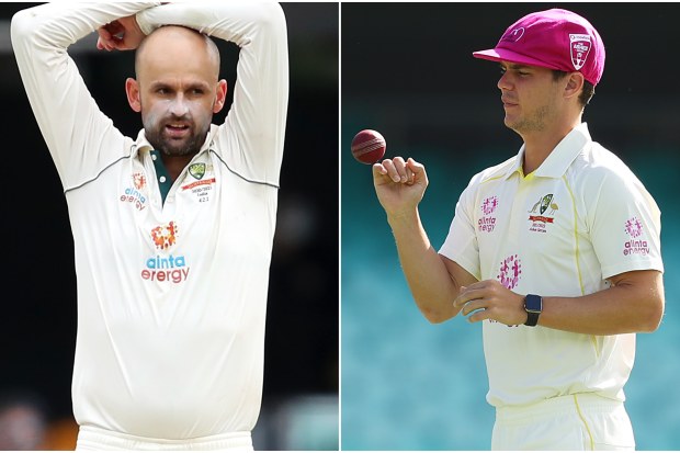 Nathan Lyon and Mitchell Swepson.