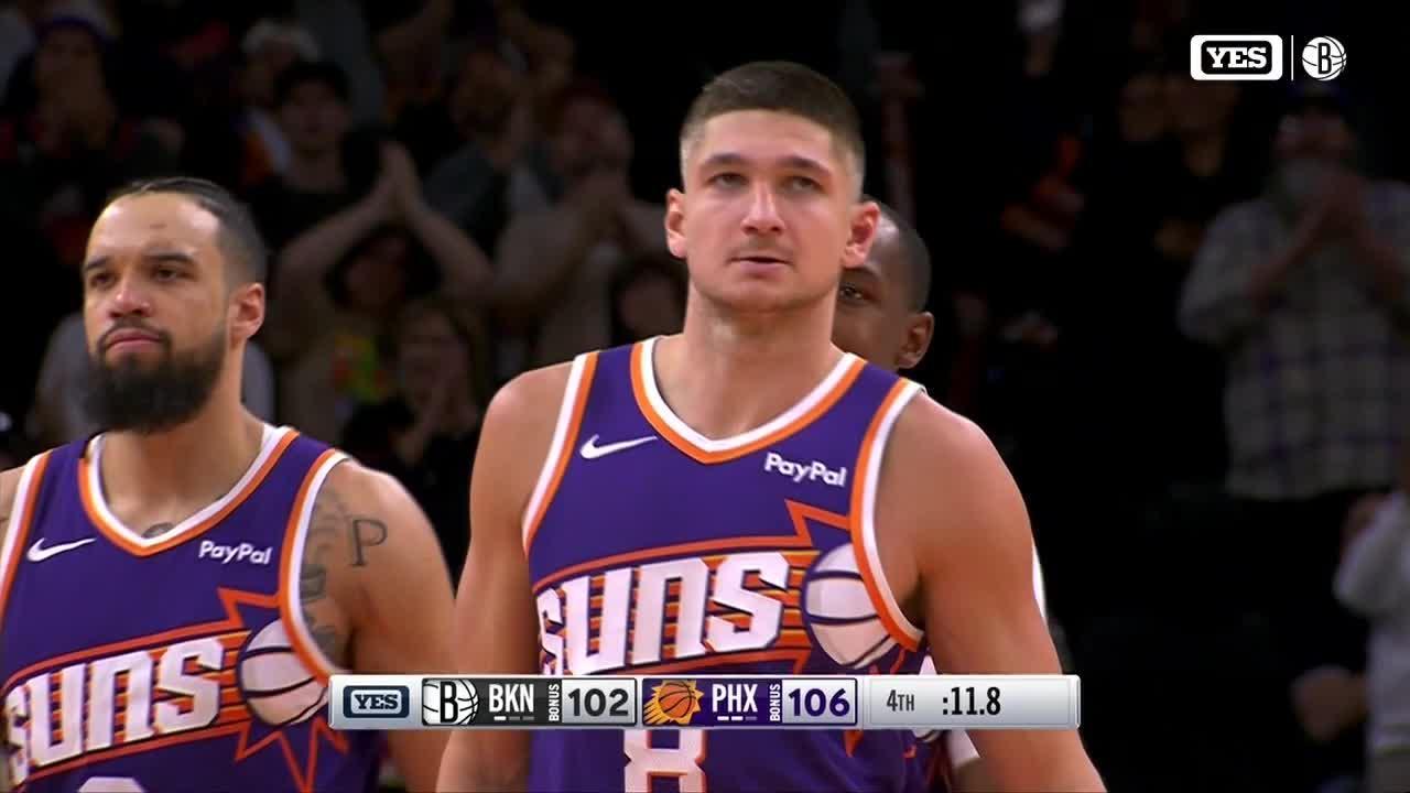 Suns beat Nets 106-102 after teams scuffle late in fourth quarter