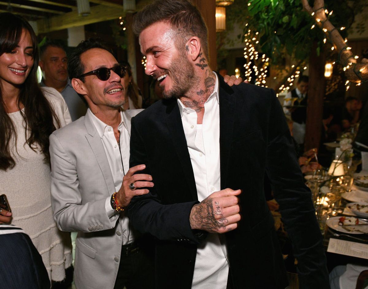 Marc Anthony and David Beckham's friendship dates back years
