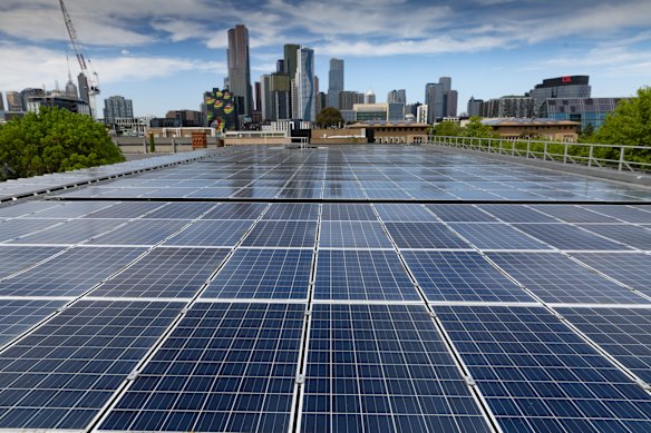 Renewable energy reached a record high share of the electricity grid in the December quarter. 