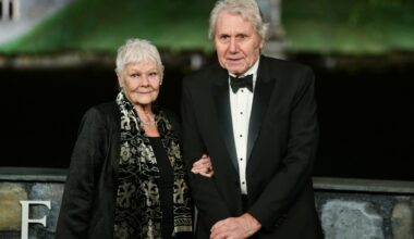 'I can't see anything': Heartbreaking red carpet moment shows depth of 91-year-old Dame Judi Dench's health battle as fans slam 'cruel' photographers