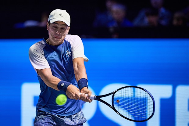 VIENNA, AUSTRIA - OCTOBER 19: Mackenzie McDonald of United States during day 2 of the Erste Bank Open 2025 at the Wiener Stadthalle on October 19, 2025 in Vienna, Austria. (Photo by Mathias Schulz/Newhouse Media/MB Media/Getty Images)