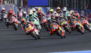 Start, 2025 San Marino Moto3 Grand Prix.