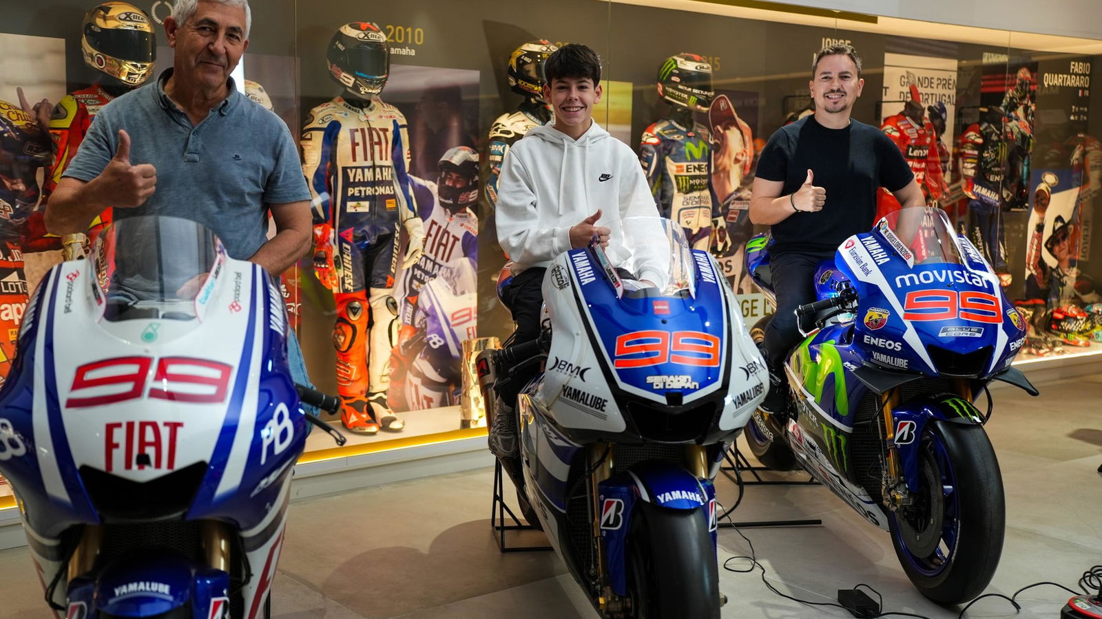 Chicho Lorenzo, Víctor Cubeles and Jorge Lorenzo.
