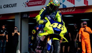 Valentino Rossi at Mandalika (pic: Pertamina).