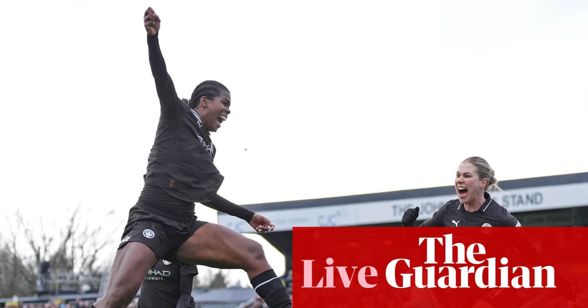 London City 1-2 Manchester City, Aston Villa 1-4 Manchester United, and more: WSL clockwatch – live | Women's Super League