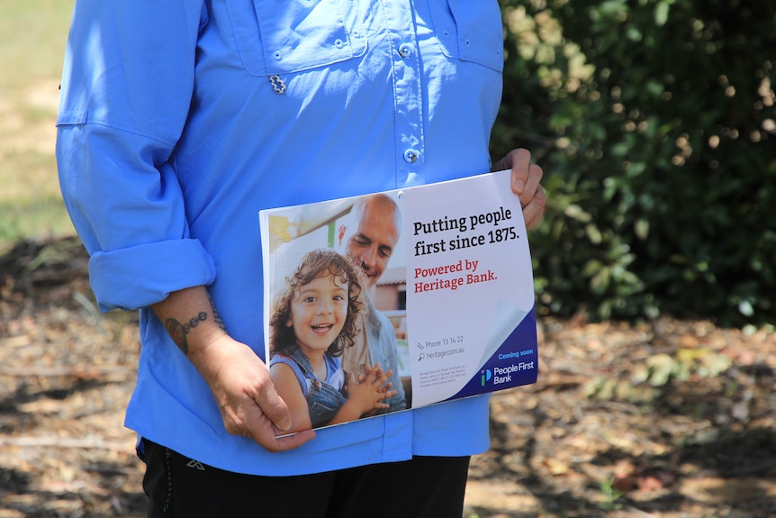 A close up of a People First Bank Calendar which says "Putting people first since 1875"