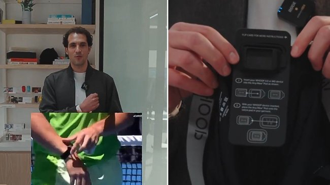 Whoop CEO Will Ahmed says you can wear his devices in your underpants.