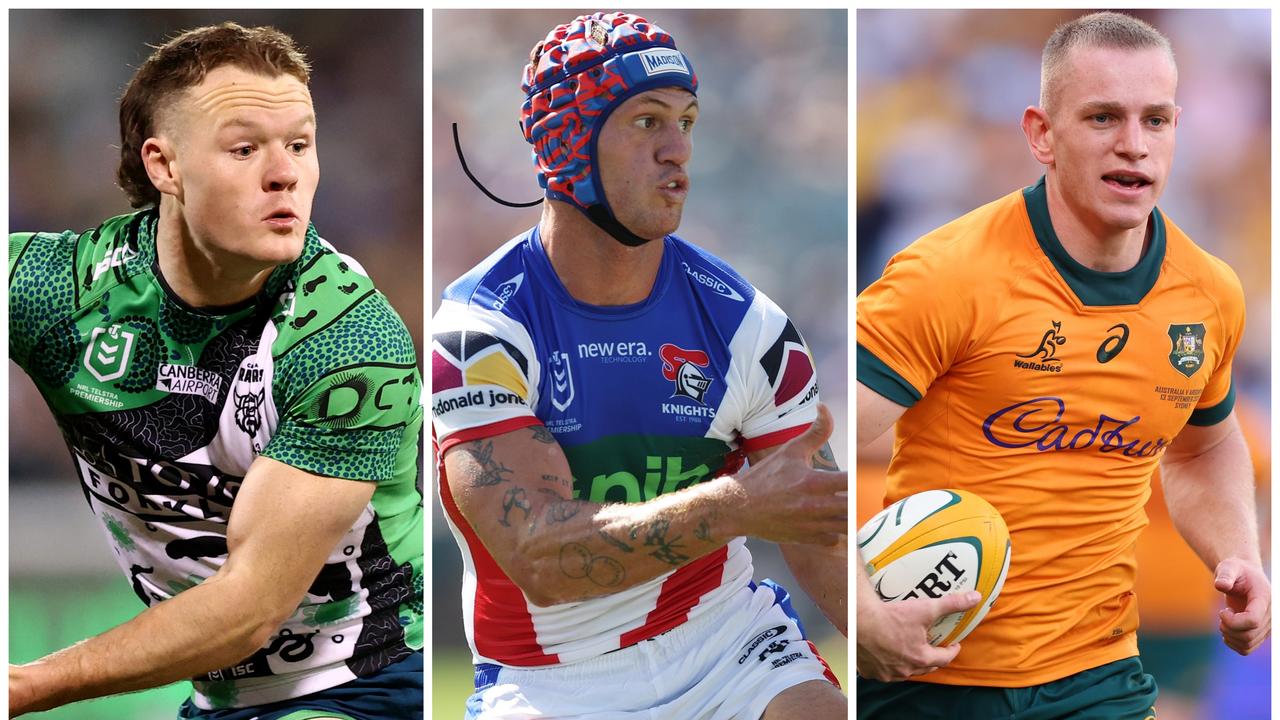 Players the Sydney Roosters could target with Angus Crichton leaving, salary cap space, Kalyn Ponga, Ethan Strange, Max Jorgensen, Angus Crichton code switch