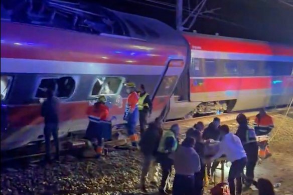 Social media images showed the aftermath of the crash in Codoba province.