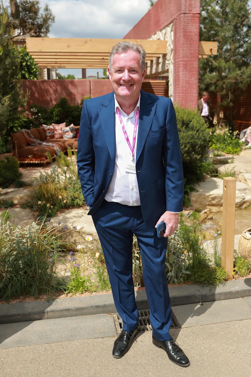 The British broadcaster will have to be on crutches for six weeks and is not allowed to fly long distances for three months. Dave Benett/Getty Images for Killik & Co