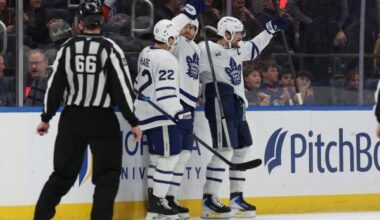 NHL roundup: Isles win in OT, spoiling Auston Matthews’ historic goal