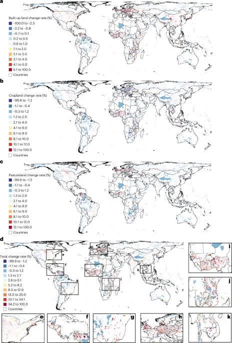 Projected human land-use pressures and natural habitat conversion risk within global terrestrial protected areas