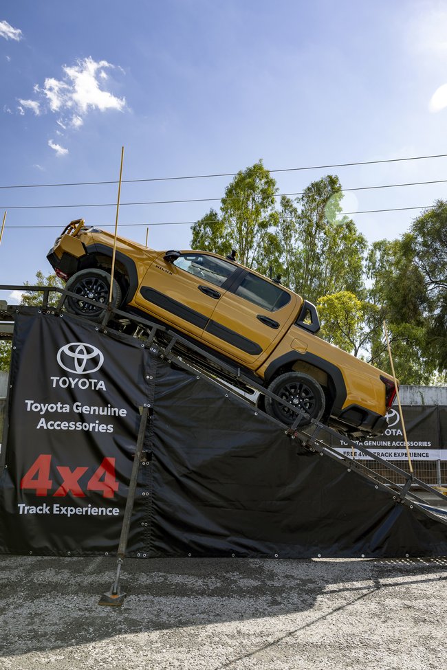 Toyota’s Fun Zone where its cars are put through their paces.