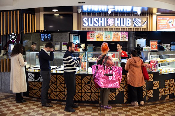 The Sushi Hub in Sydney’s CBD.