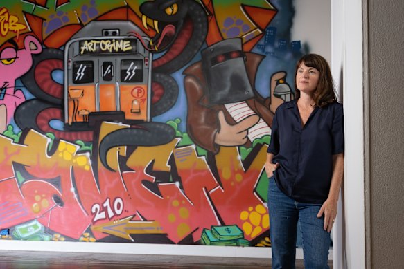 Fiona Lowry wanted to know what happened when graffiti was brought in from the street. 