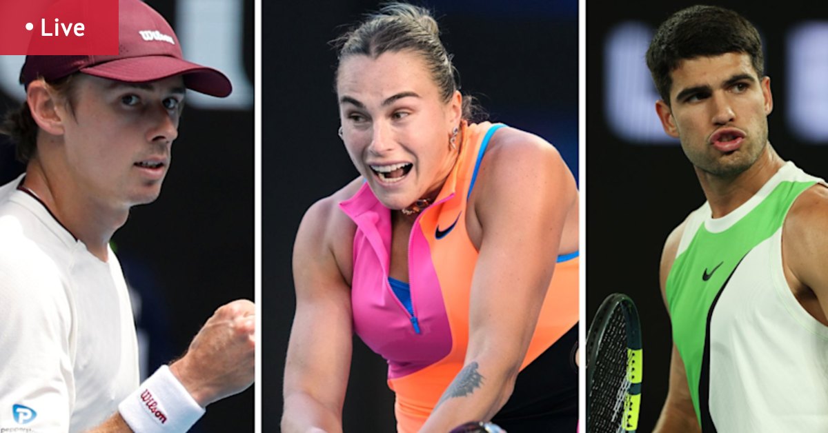 Australian Open 2026 LIVE updates: De Minaur leads Aussie charge, joins Alcaraz, Sabalenka in title quest - theage.com.au