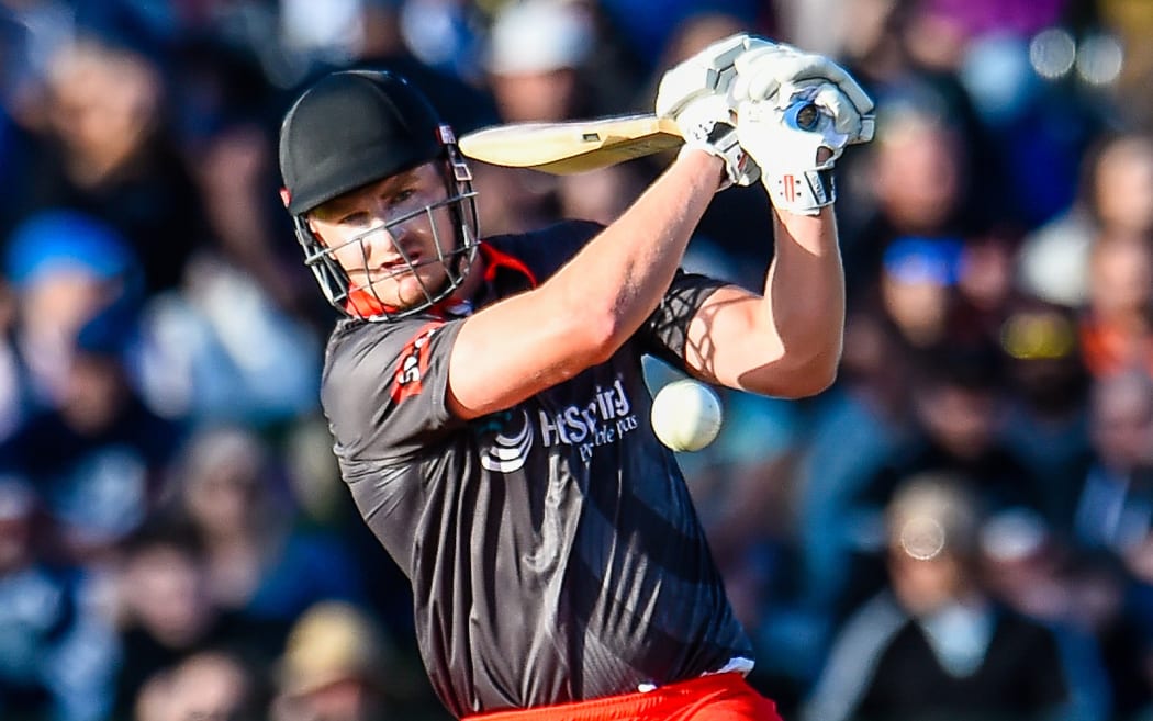 Jordie Barrett of Team Rugby during the Hot Spring Spas T20 Black Clash, Hagley Oval, Christchurch.