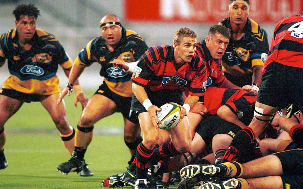 Justin Marshall, Crusaders v Hurricanes at Lancaster Park, 1999.