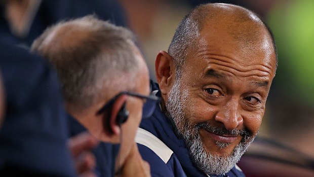 Nuno Espirito Santo of West Ham United looks on.