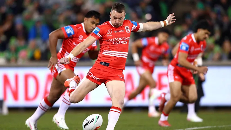 Clubs are pushing back as the NRL tries to make changes to the kick-off rule. Picture: NRL Photos